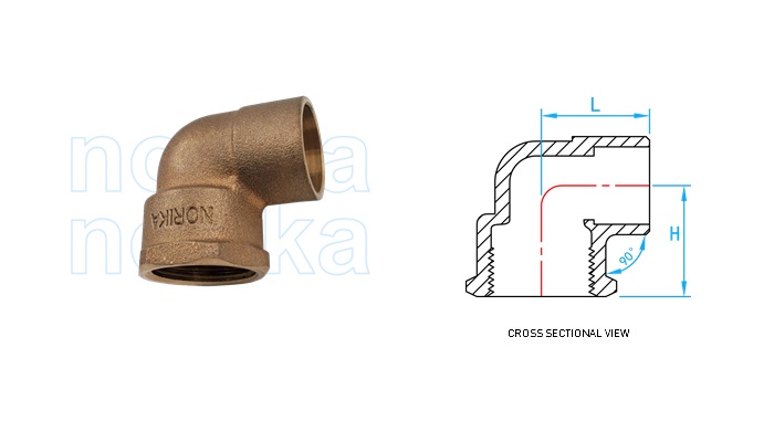 Copper Capillary  FI Elbow